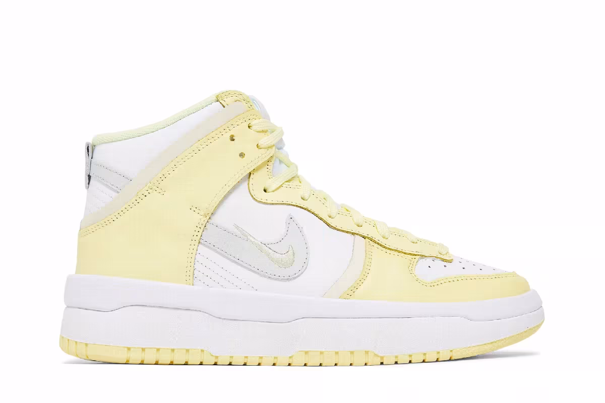 Nike Women's Dunk High Up White Citron Tint, view 2