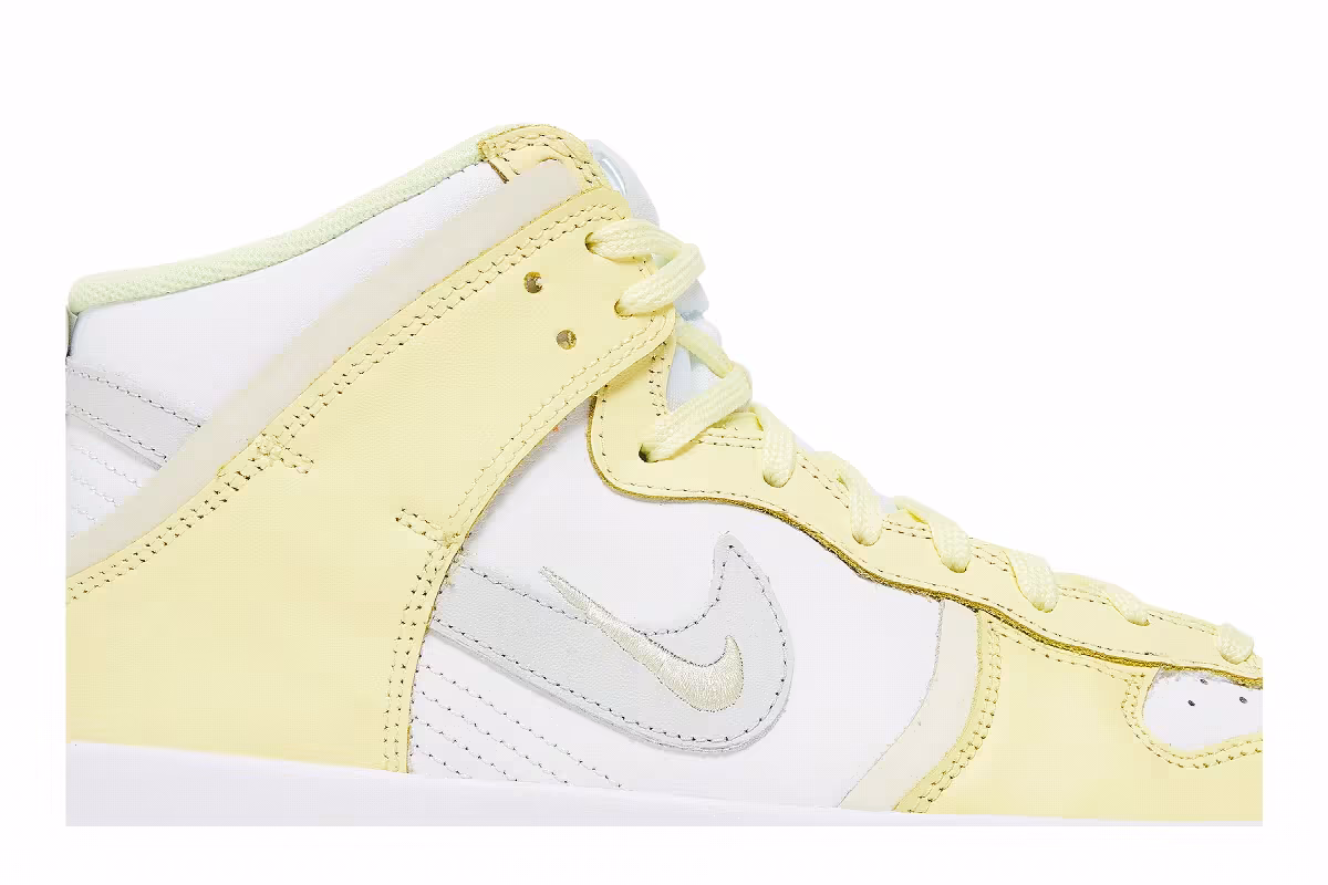 Nike Women's Dunk High Up White Citron Tint, view 3