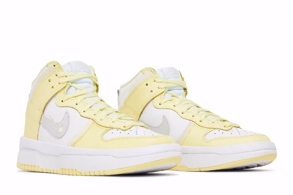 Nike Women's Dunk High Up White Citron Tint, view 9