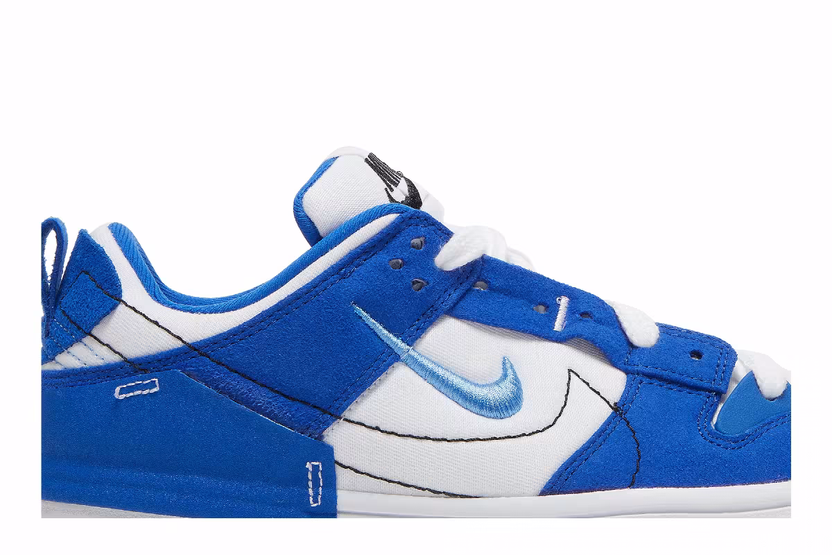 Nike Women's Dunk Low Disrupt 2 White Hyper Royal, view 3