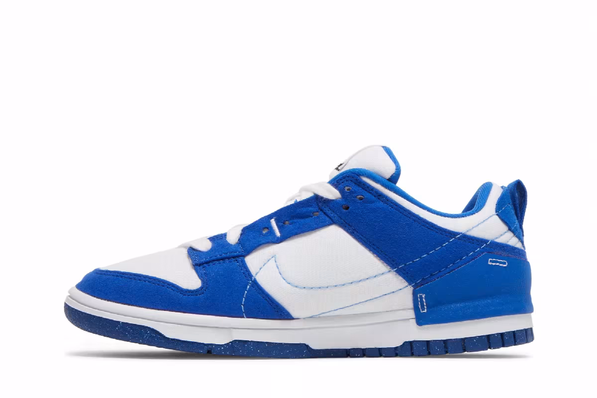 Nike Women's Dunk Low Disrupt 2 White Hyper Royal, view 4