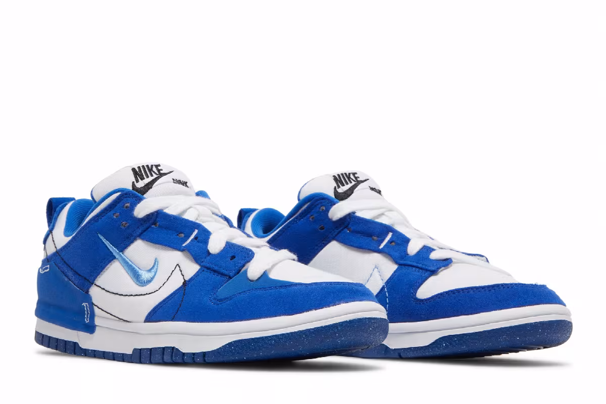 Nike Women's Dunk Low Disrupt 2 White Hyper Royal, view 9