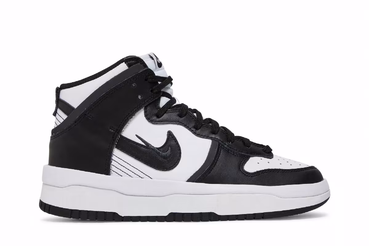 Nike Women's Dunk High Up White Black, view 2