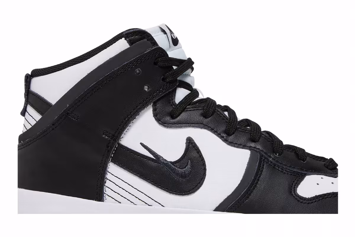 Nike Women's Dunk High Up White Black, view 3