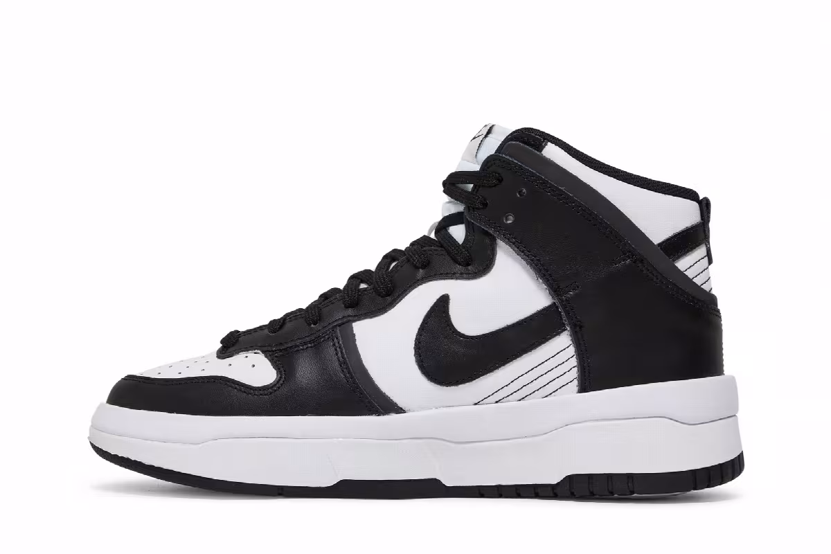 Nike Women's Dunk High Up White Black, view 4