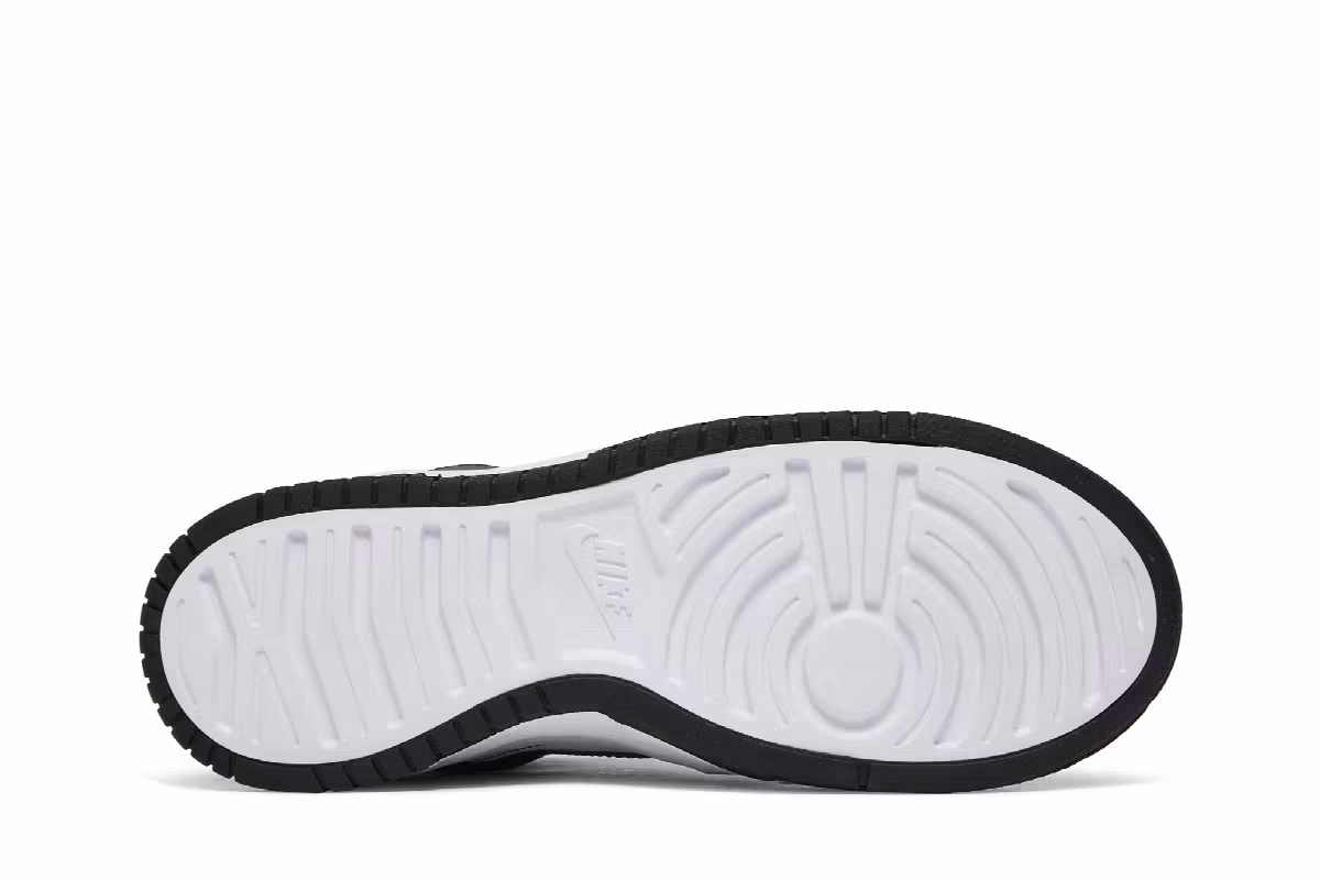 Nike Women's Dunk High Up White Black, view 5