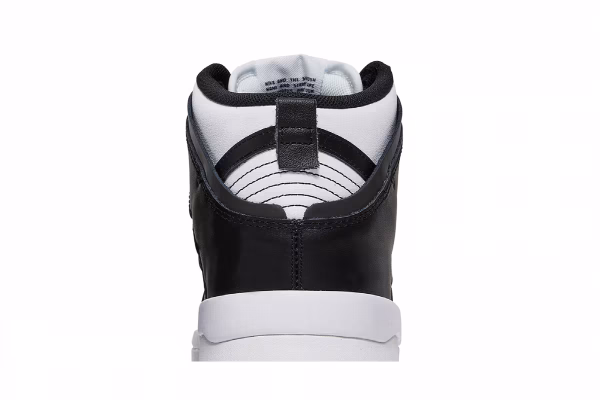 Nike Women's Dunk High Up White Black, view 8