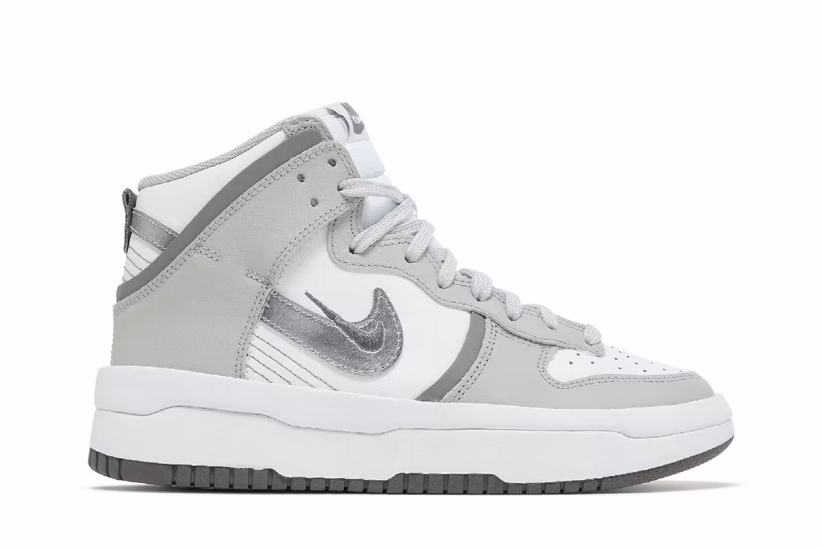 Nike Women's Dunk High Up Light Smoke Grey, view 2