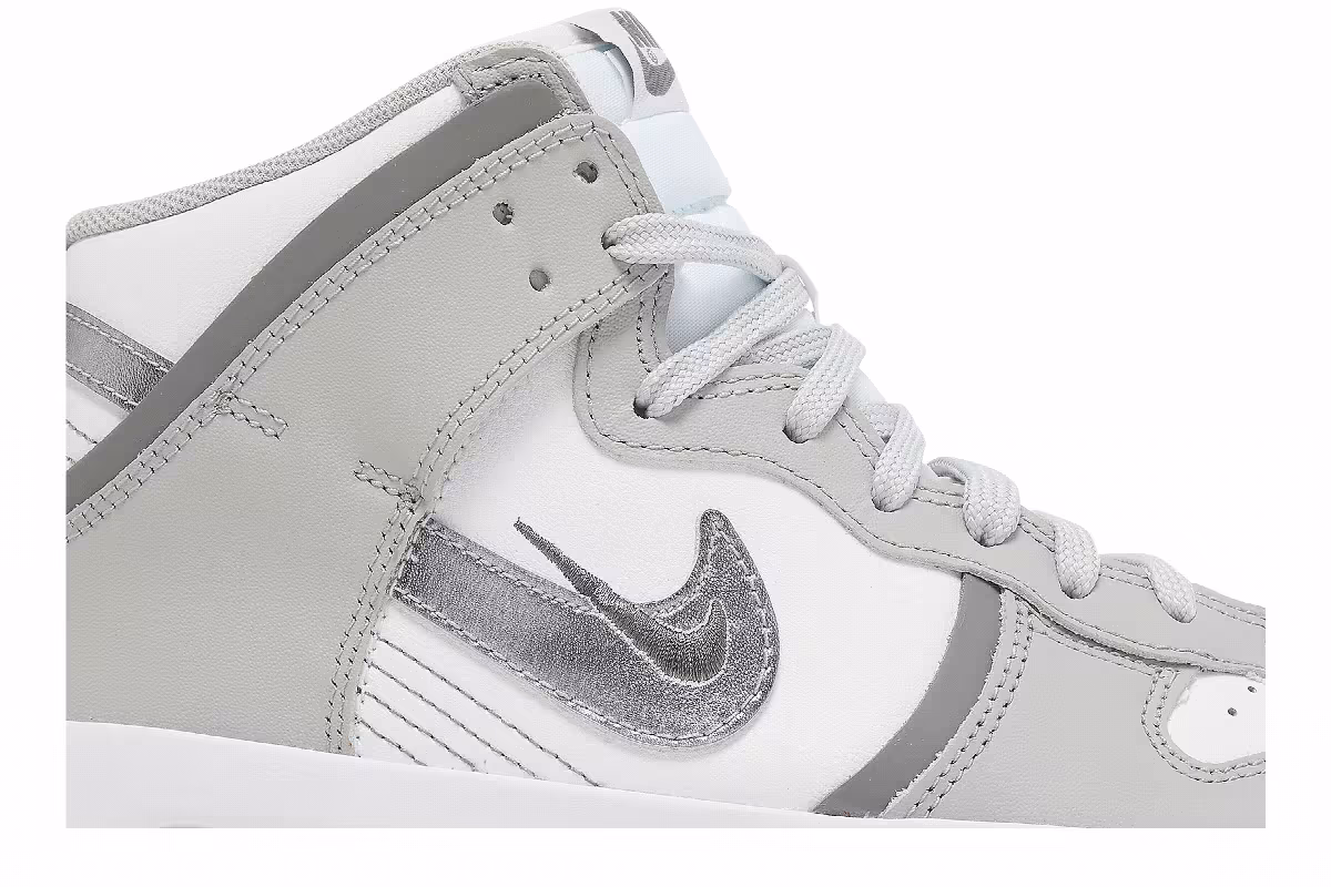 Nike Women's Dunk High Up Light Smoke Grey, view 3