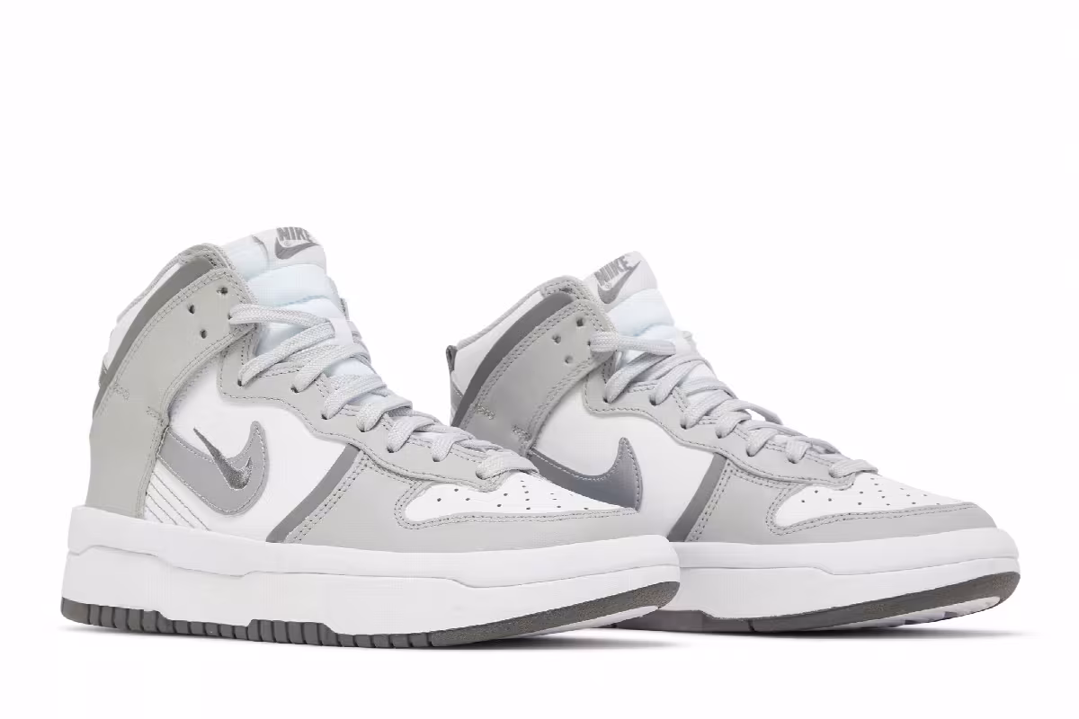 Nike Women's Dunk High Up Light Smoke Grey, view 9