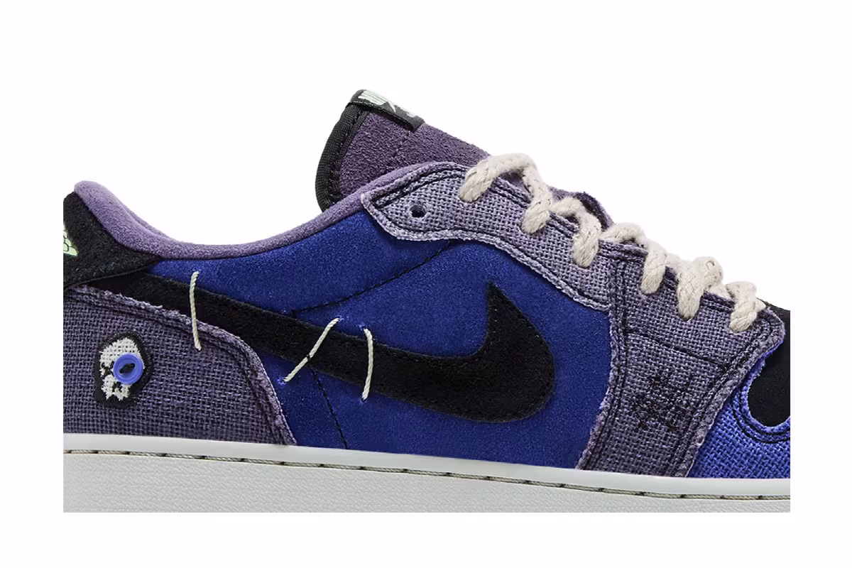 Zion Williamson x Air Jordan 1 Low OG GS Voodoo Alternate, view 3