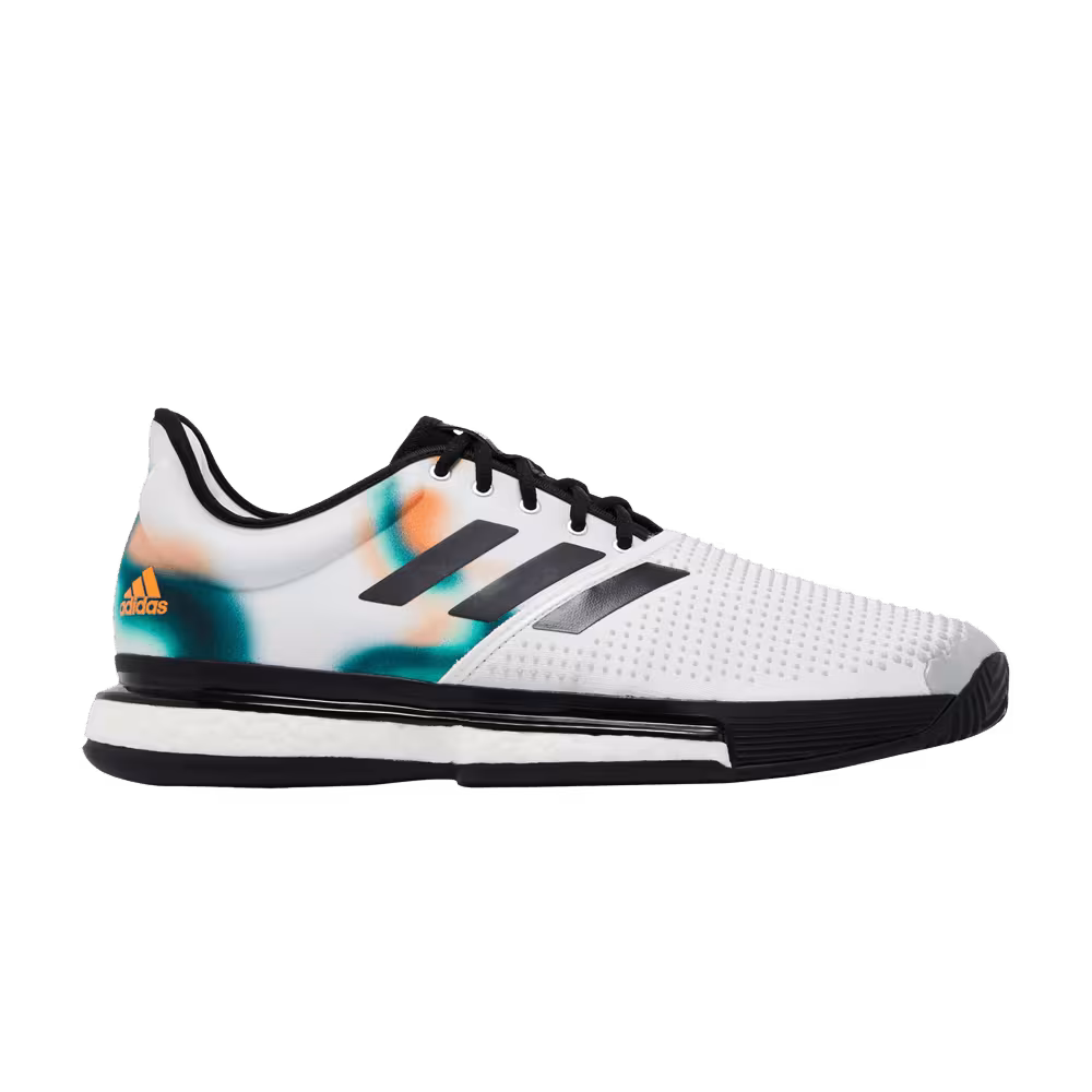 Adidas SoleCourt White Black Silver Metallic