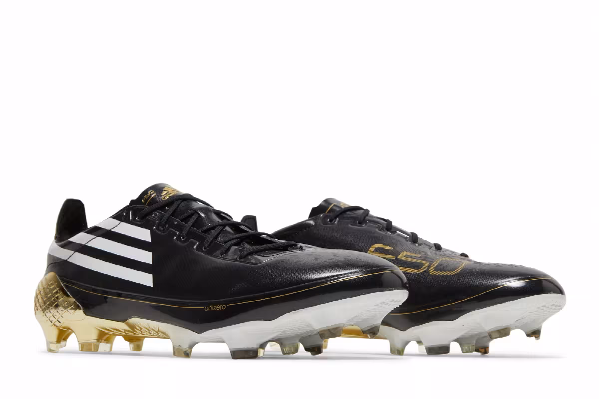 Adidas Adizero F50 Ghosted FG Black Gold Metallic, view 9