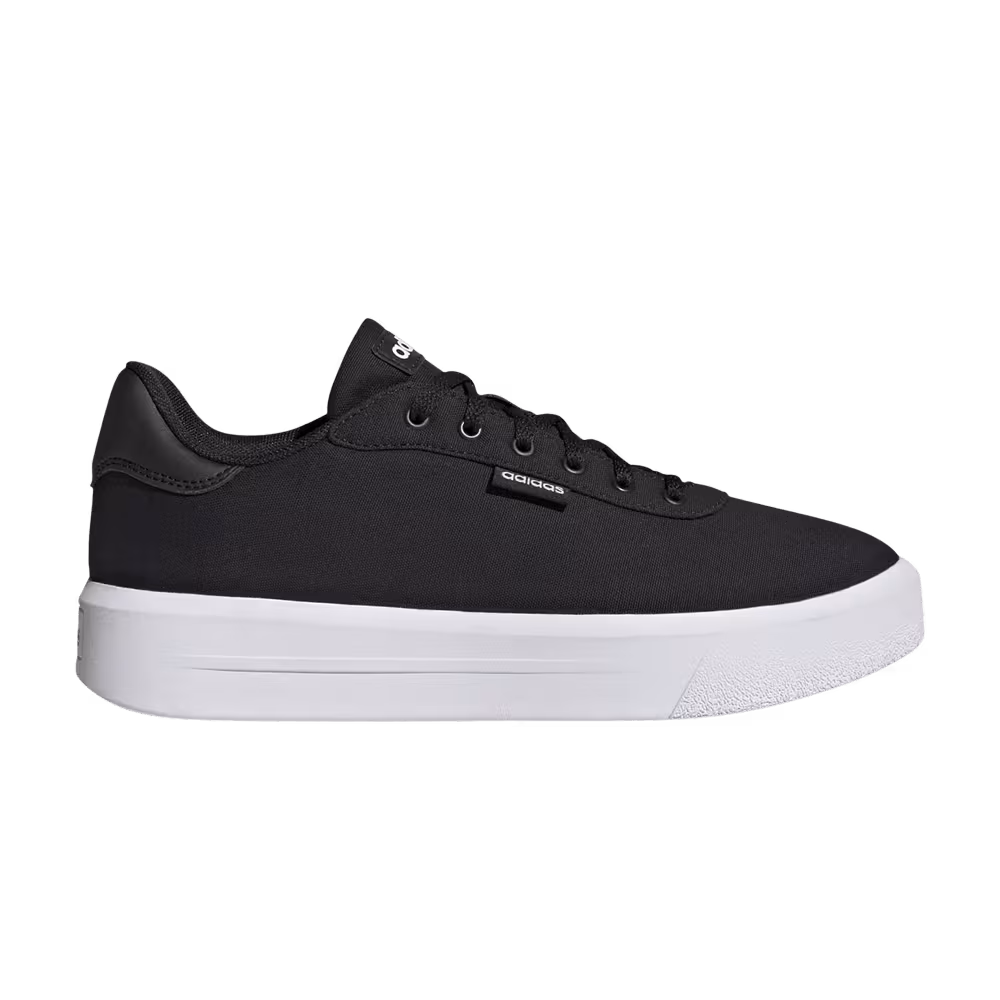 adidas Women's Court Platform CLN Black White