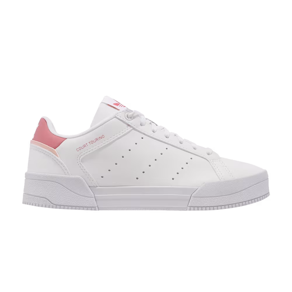 Adidas Court Tourino J White Hazy Rose