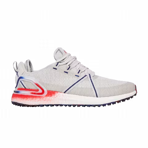 Adidas Solarthon Primegreen Spikeless Golf 'Grey Vivid Red'