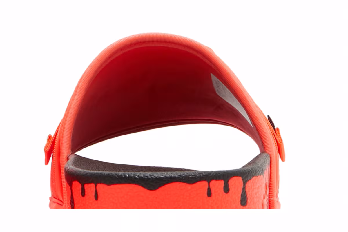 Adidas Women's Pouchylette Slides Paint Drip - Solar Red, view 8