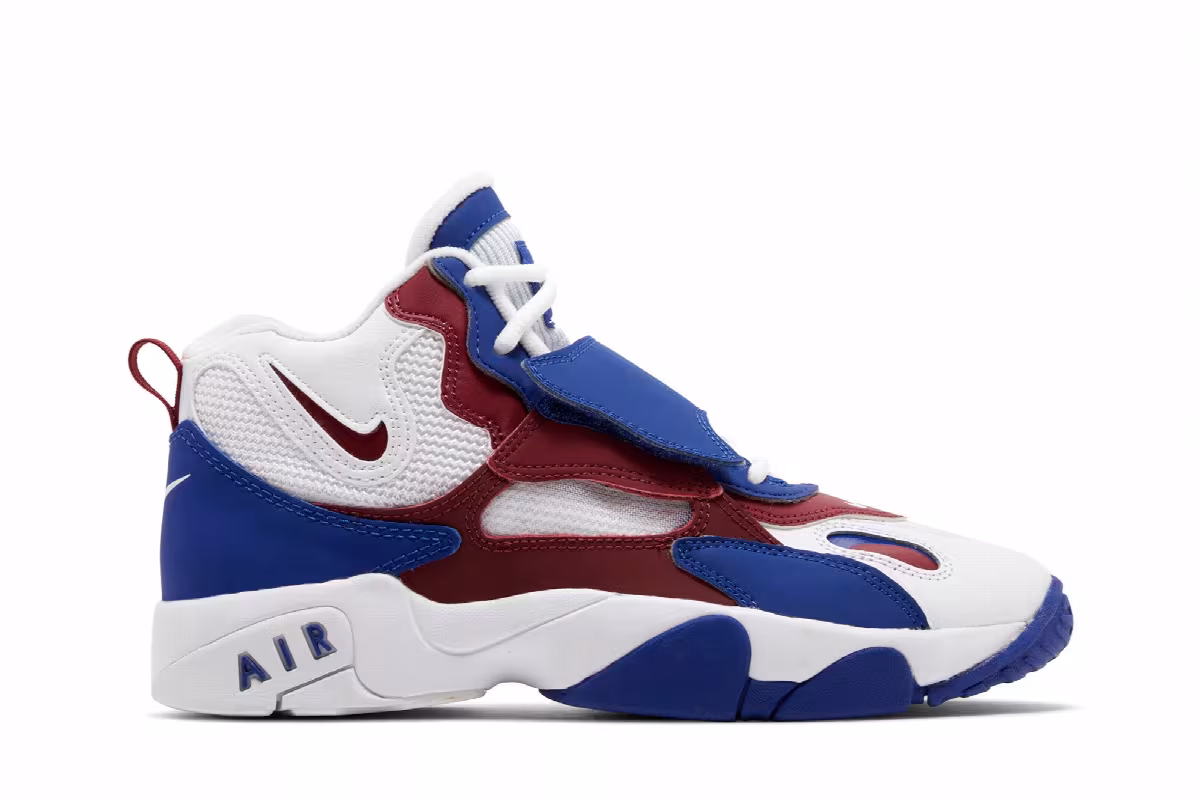 adidas Air Speed Turf GS White Rush Blue Red, view 2
