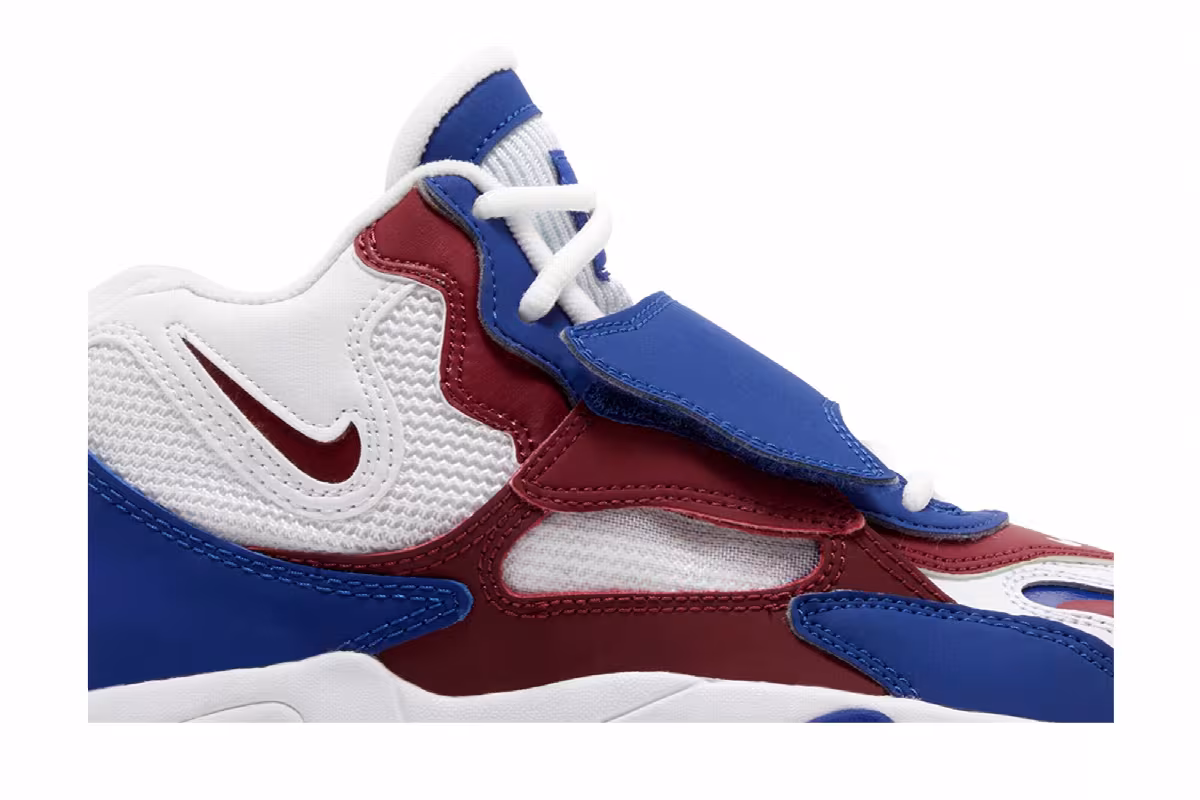 adidas Air Speed Turf GS White Rush Blue Red, view 3