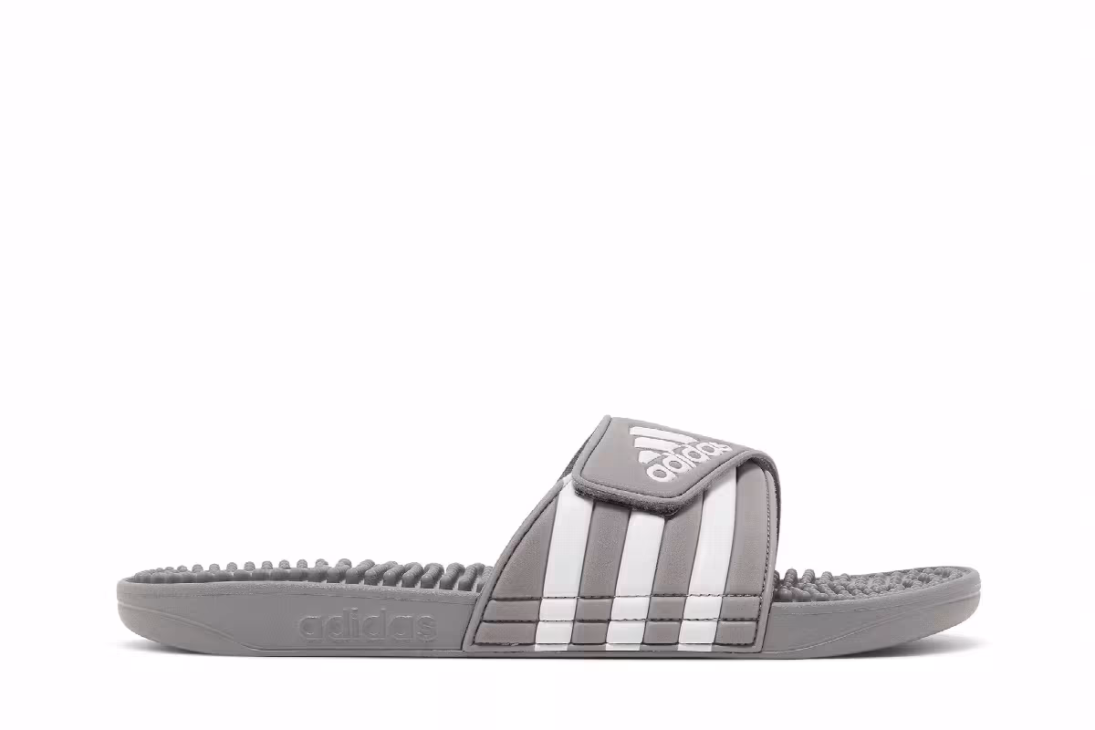 Adidas Adissage Slide Grey White, view 2