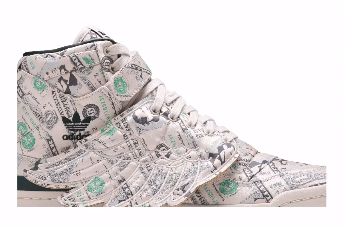 Jeremy Scott x adidas Forum Wings 1.0 Money, view 3