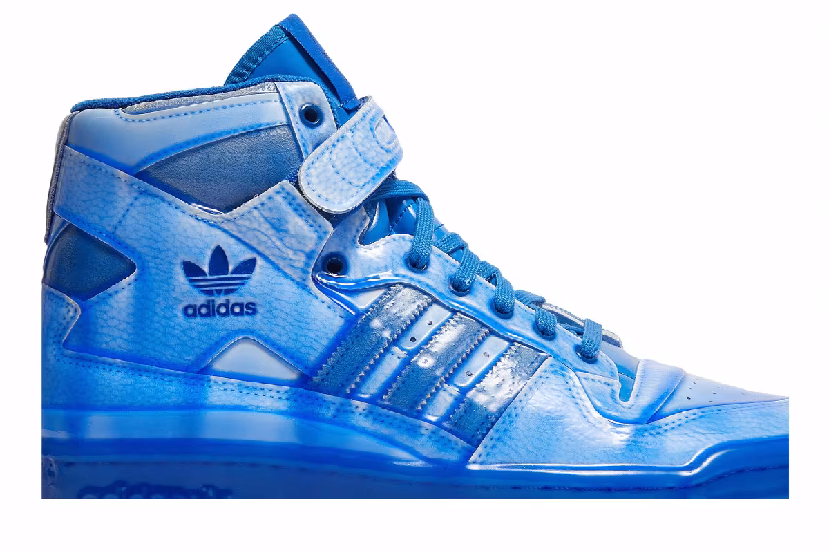 Jeremy Scott x adidas Forum High Dipped - Blue, view 3