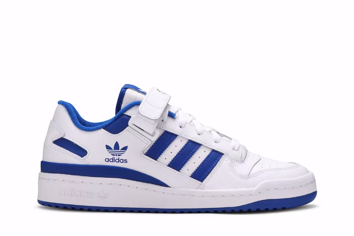adidas Forum Low White Royal Blue, view 2