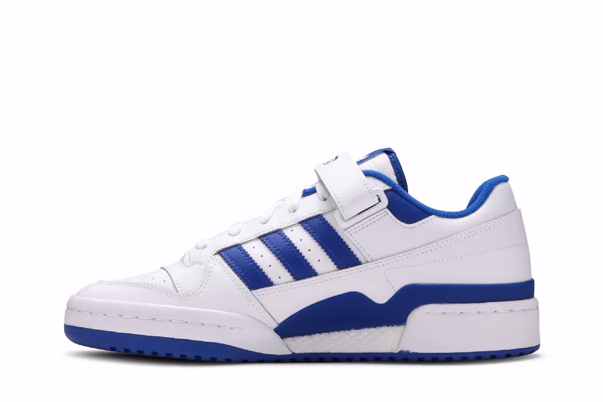 adidas Forum Low White Royal Blue, view 4