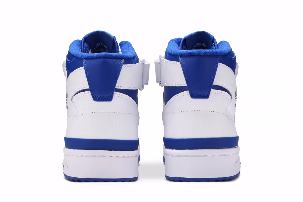 adidas Forum Mid White Royal Blue, view 7