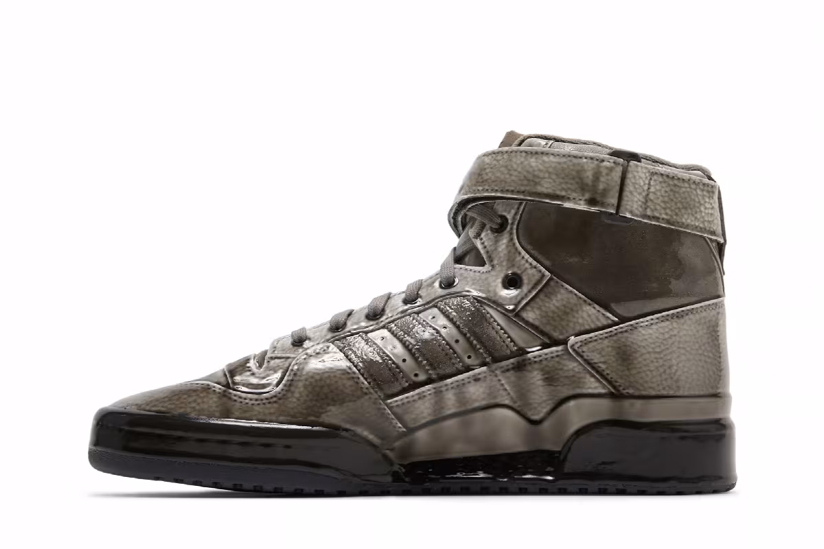 Jeremy Scott x adidas Forum High Dipped - Carbon, view 4