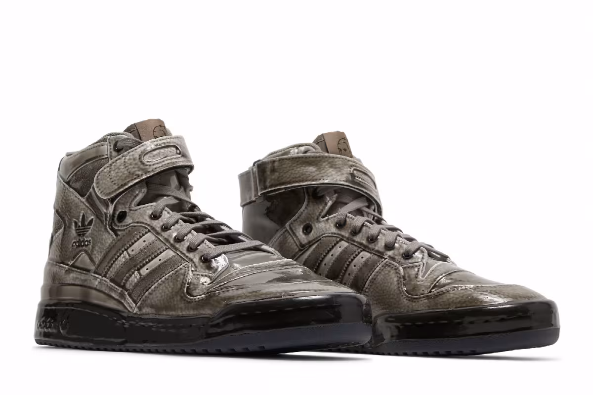 Jeremy Scott x adidas Forum High Dipped - Carbon, view 9