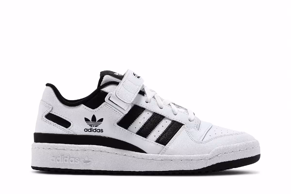 adidas Forum Low White Black, view 2