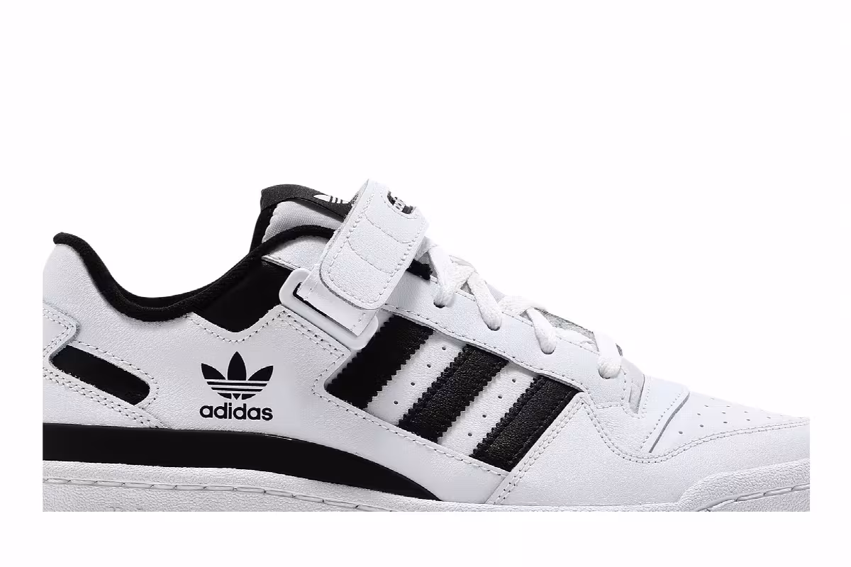 adidas Forum Low White Black, view 3