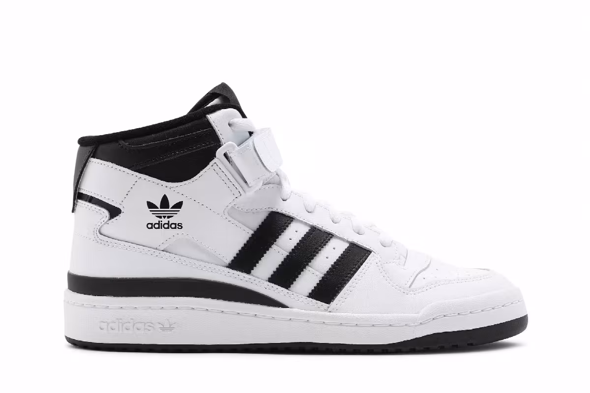 adidas Forum Mid White Black, view 2
