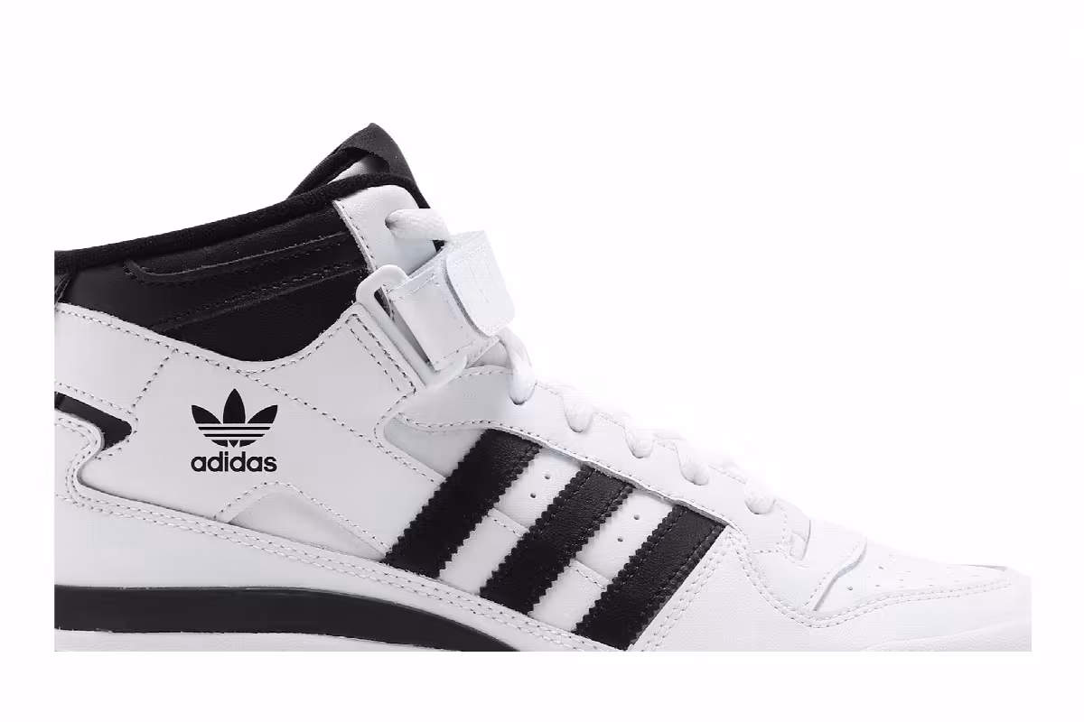 adidas Forum Mid White Black, view 3