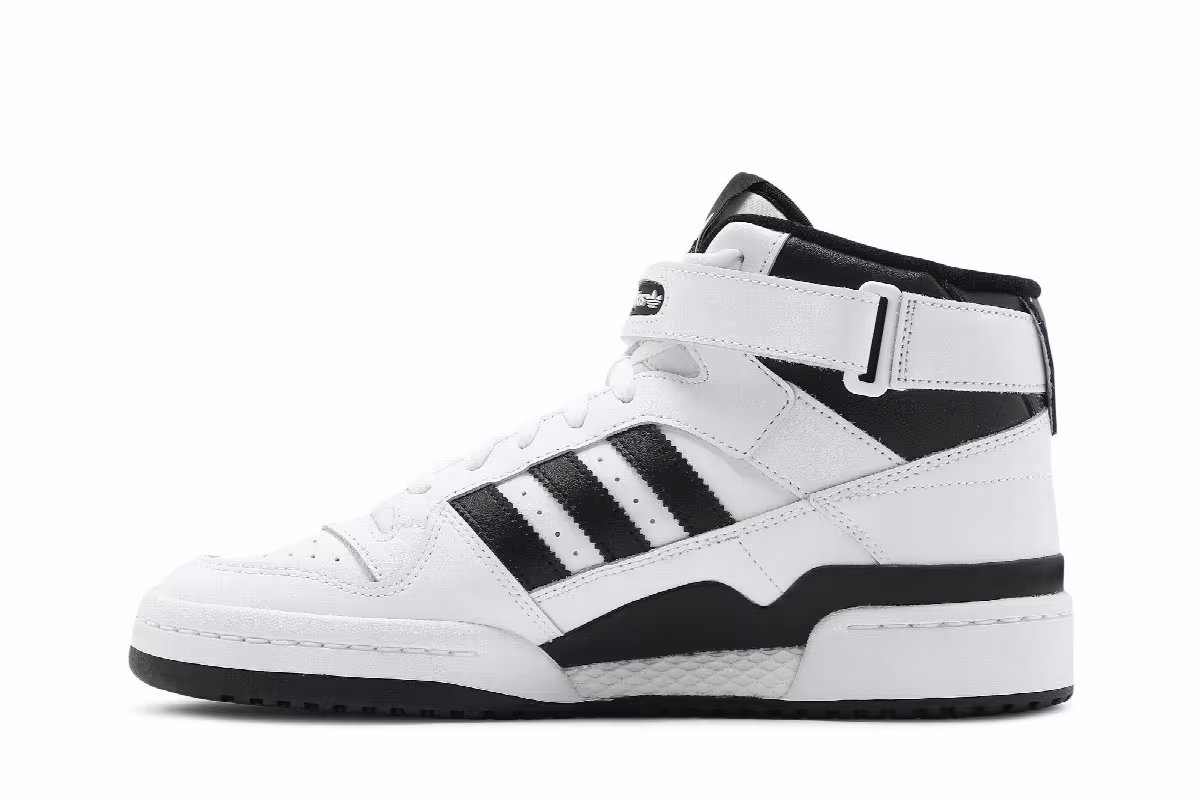 adidas Forum Mid White Black, view 4