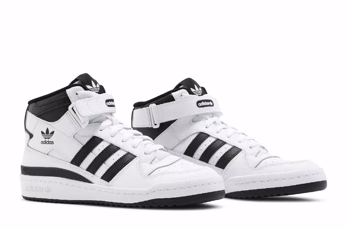 adidas Forum Mid White Black, view 9