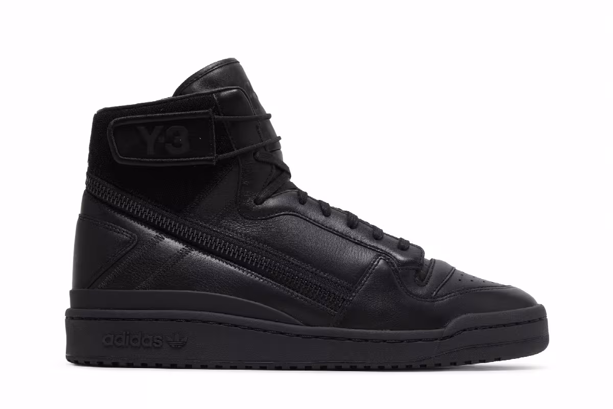 adidas Y-3 Forum Hi OG Triple Black, view 2