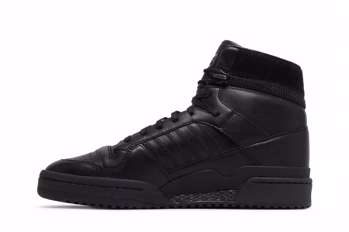 adidas Y-3 Forum Hi OG Triple Black, view 4
