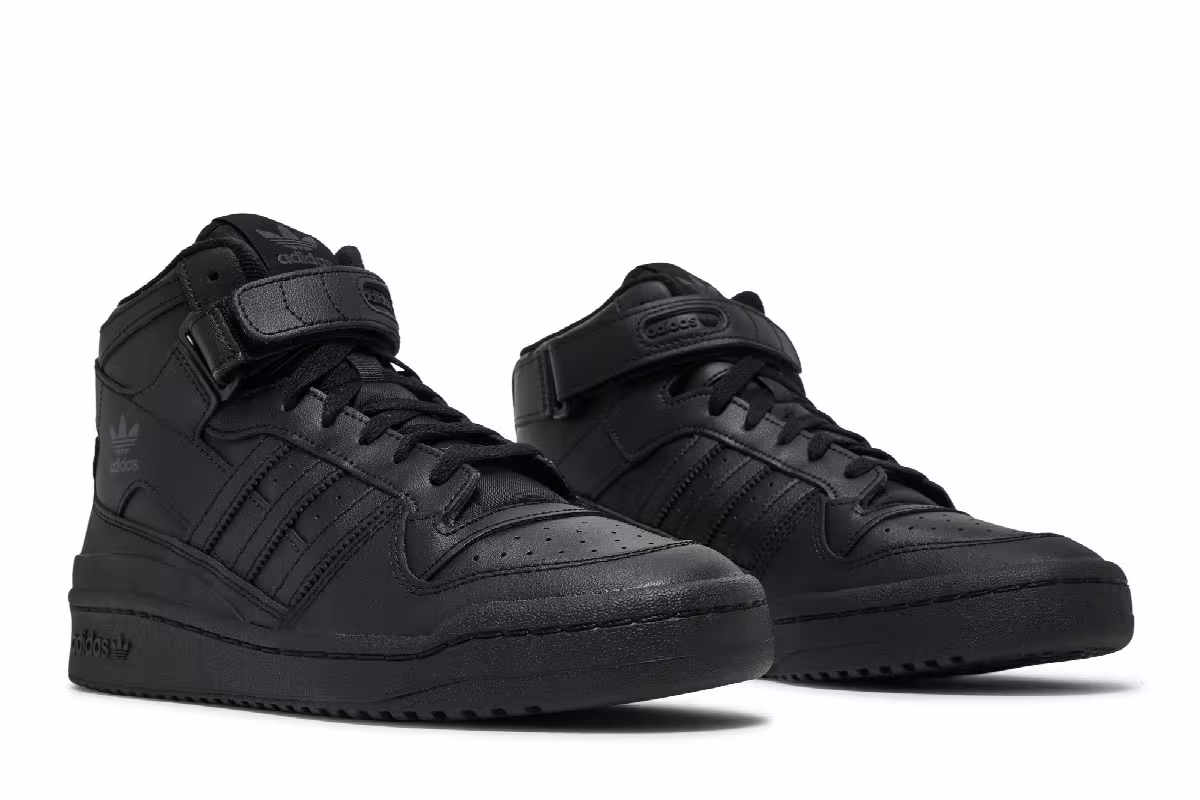 adidas Forum Mid Triple Black, view 9