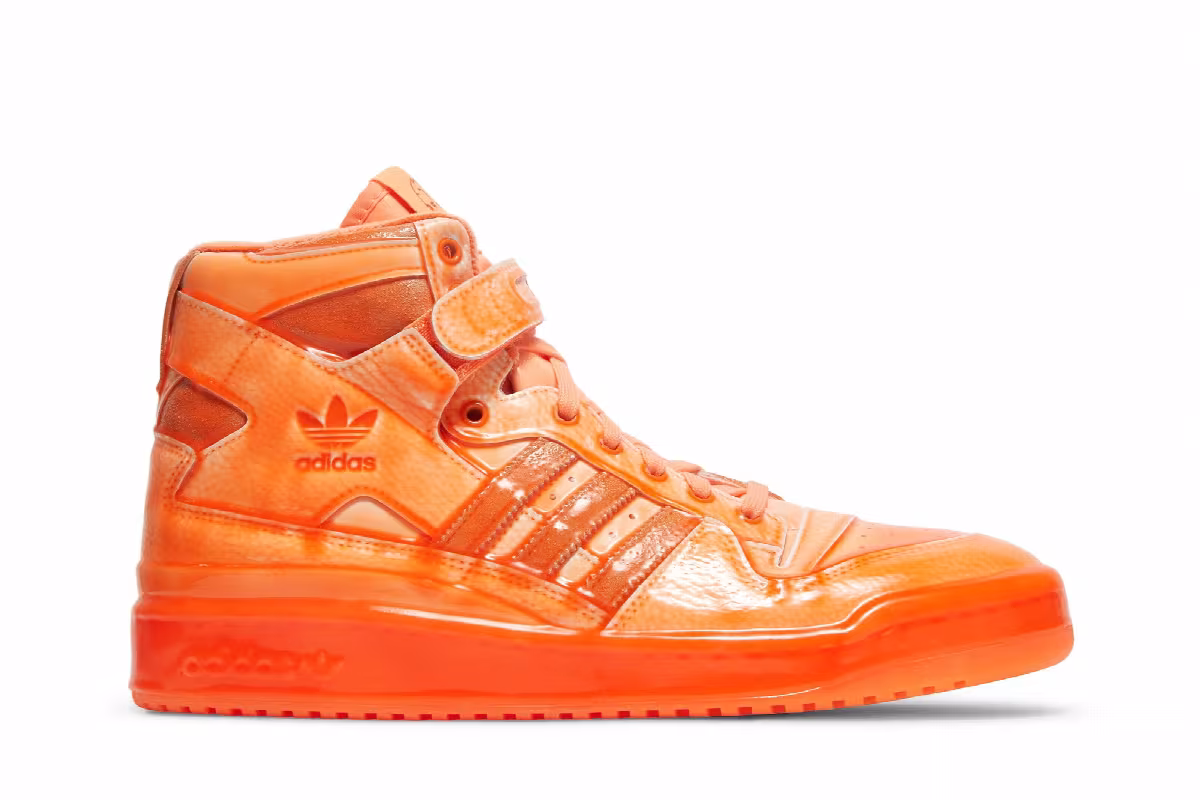 Jeremy Scott x adidas Forum High Dipped - Signal Orange, view 2