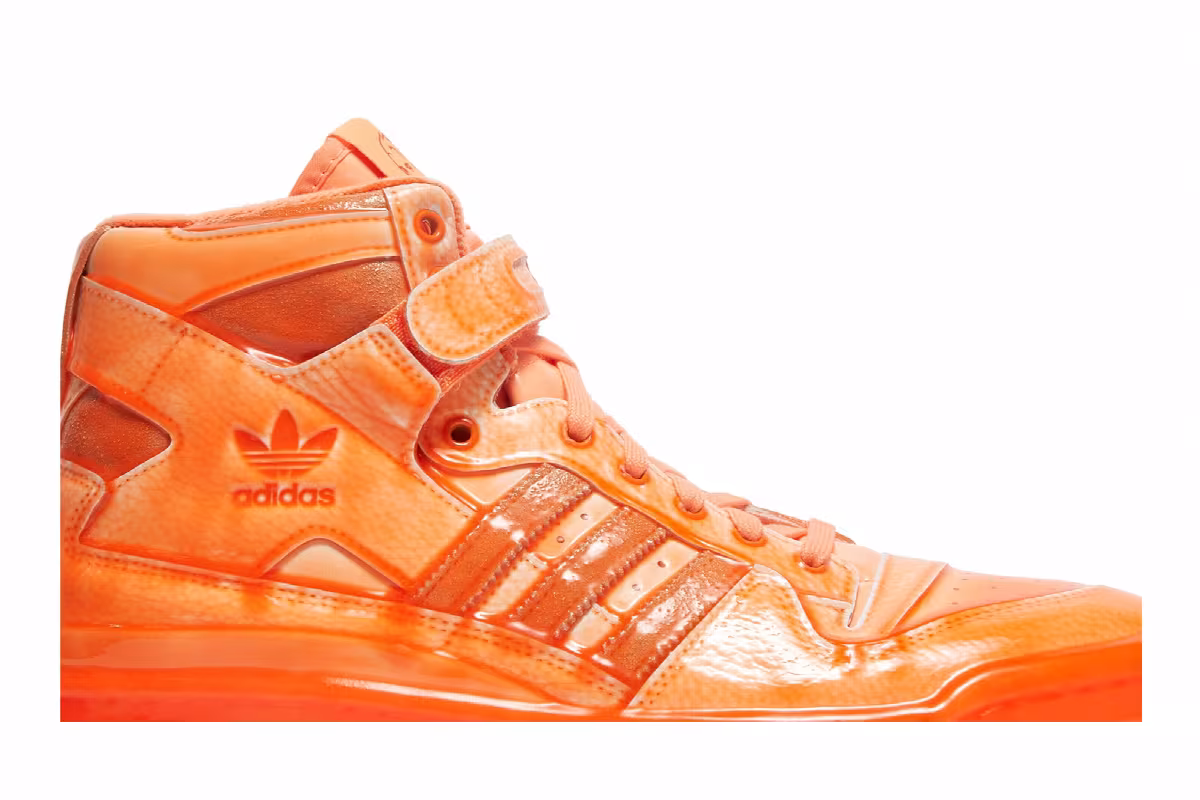 Jeremy Scott x adidas Forum High Dipped - Signal Orange, view 3