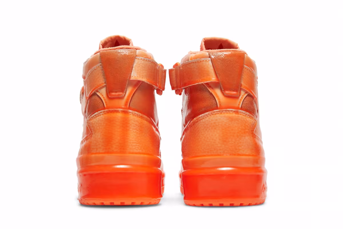 Jeremy Scott x adidas Forum High Dipped - Signal Orange, view 7