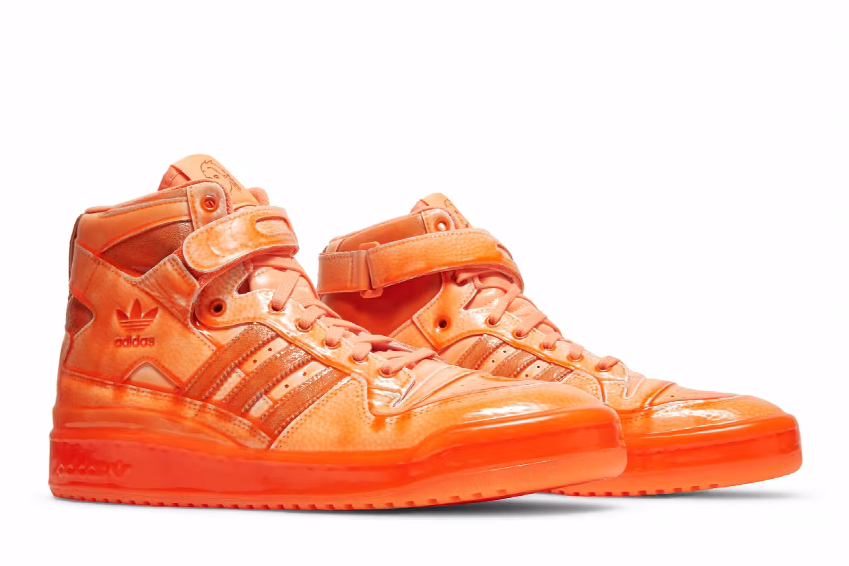 Jeremy Scott x adidas Forum High Dipped - Signal Orange, view 9
