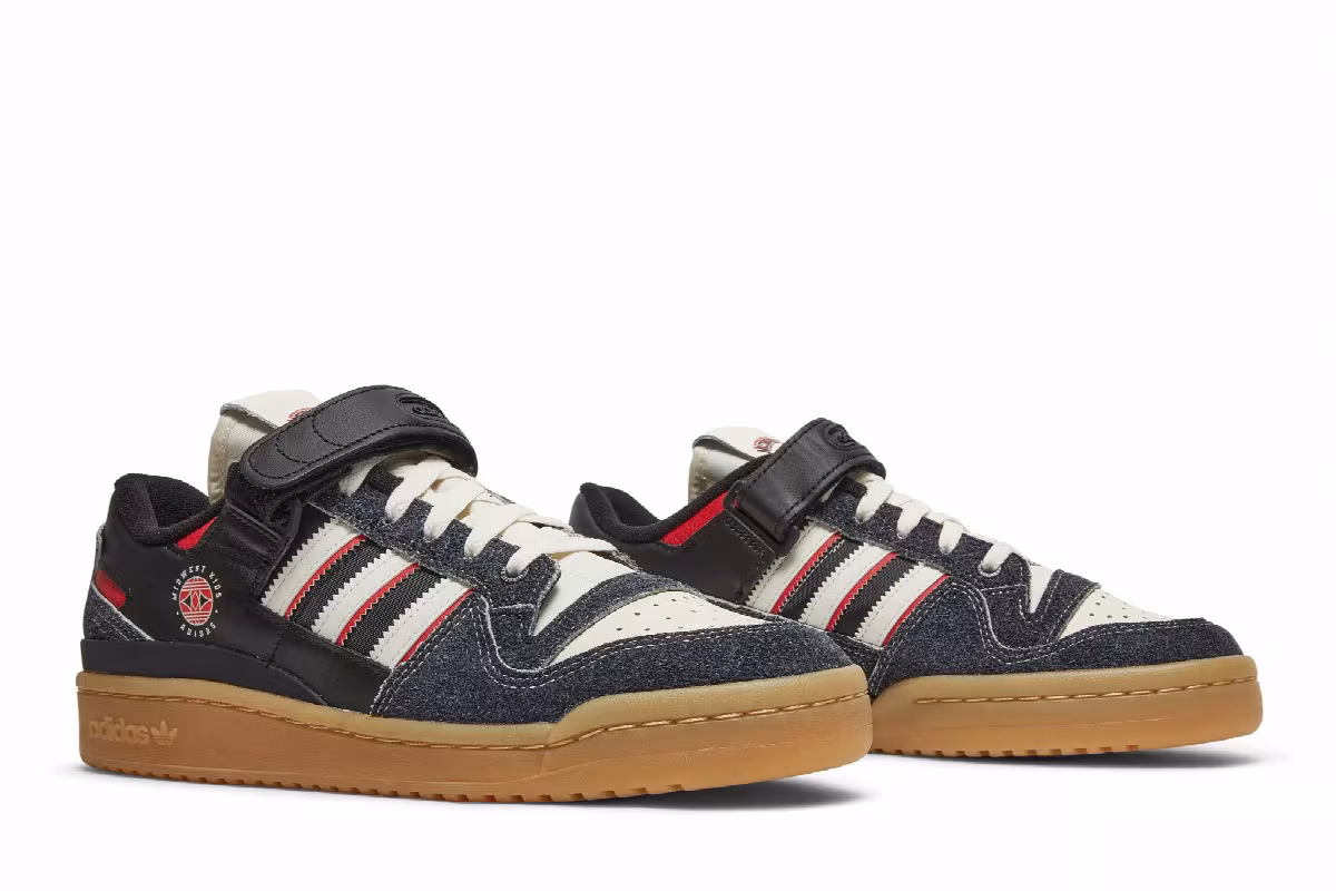 Midwest Kids x adidas Forum Low Black Gum, view 9