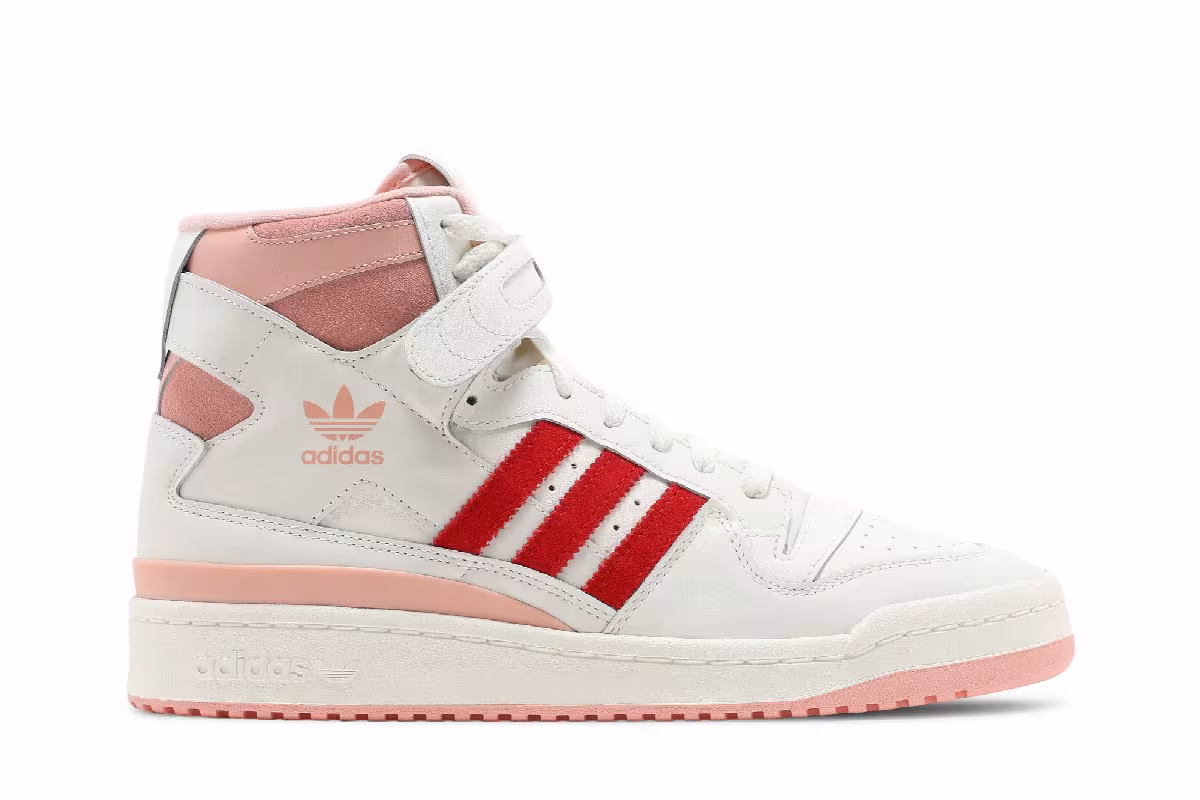 adidas Forum 84 High Off White Glow Pink, view 2