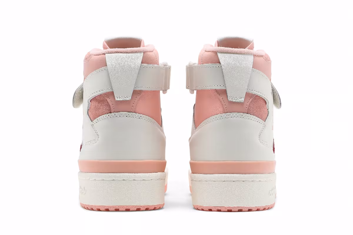 adidas Forum 84 High Off White Glow Pink, view 7