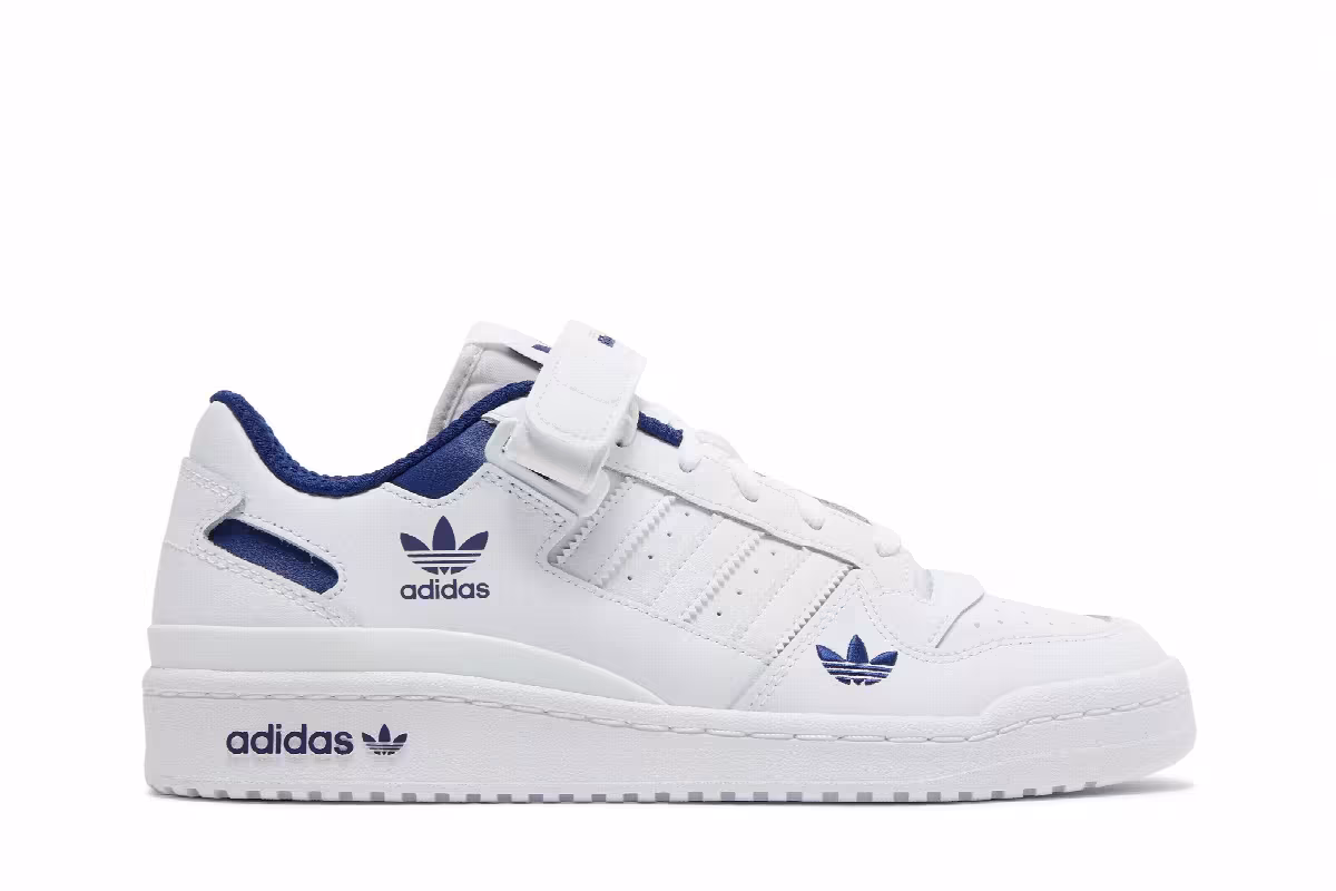 Adidas Forum Low White Victory Blue, view 2