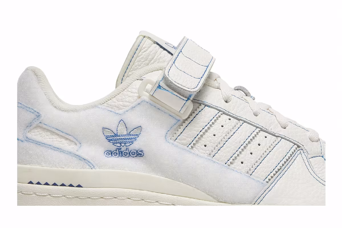 adidas Forum Low Off White Blue Bird, view 3