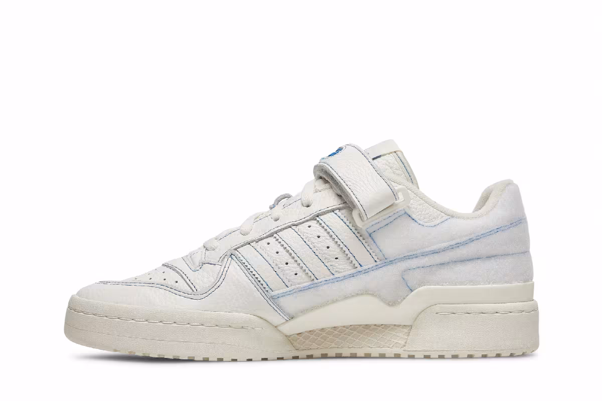 adidas Forum Low Off White Blue Bird, view 4